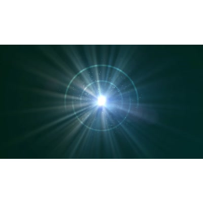 Beaming light rays across this abstract video.