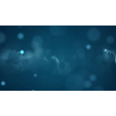 Blue particles floating across this abstract video background.