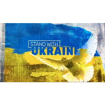 stand with ukraine video background preview image.
