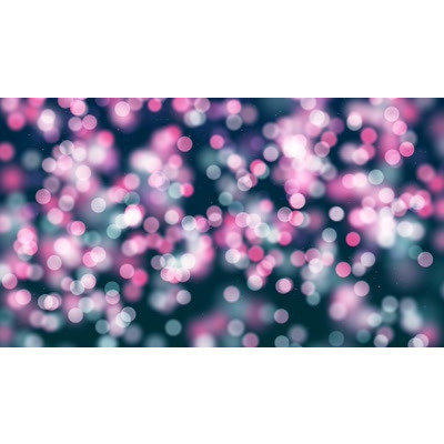 Colorful spheres floating on a purple surface