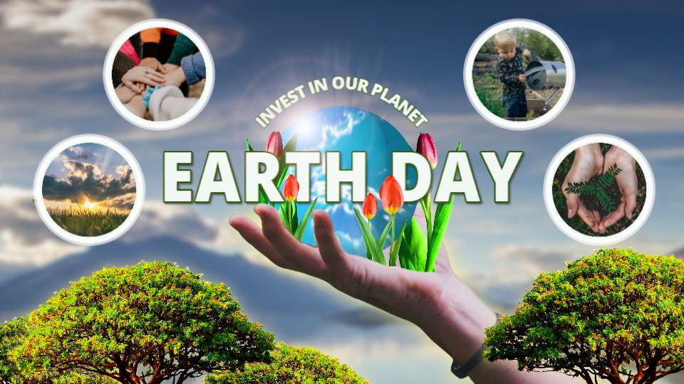 earth day photo layout video background preview image.