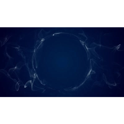 Flowing vapor particles across this video background.