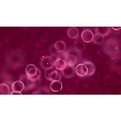 Colorful particles floating across this abstract video.