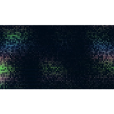 Particles flow across this darkened grid.