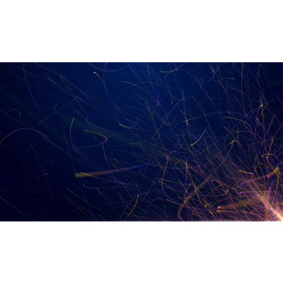 Colorful lines streak across this video background.