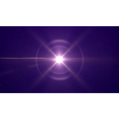 Beaming light rays across this abstract video.