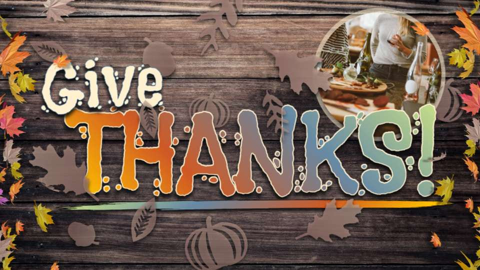 give thanks video background preview image.