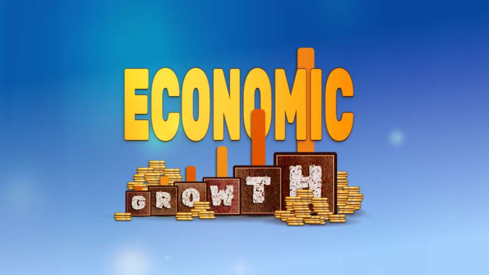 economic growth video background preview image.