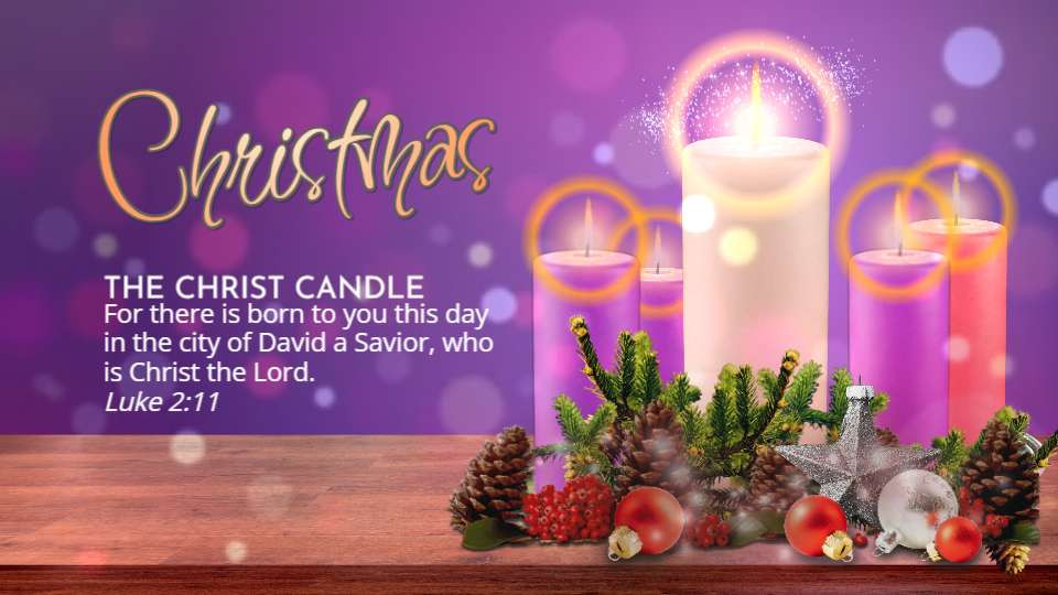 christ candle advent video background preview image.