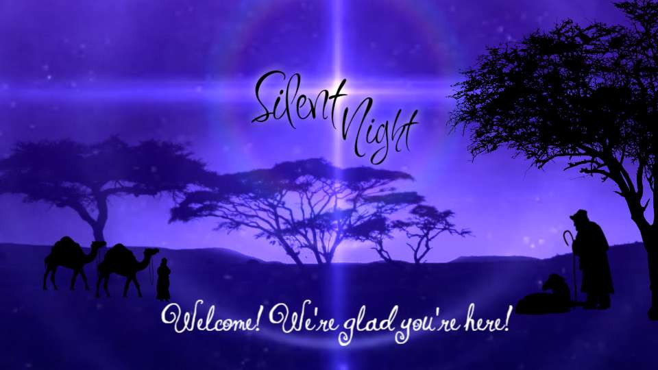 shepherd silent night video background preview image.