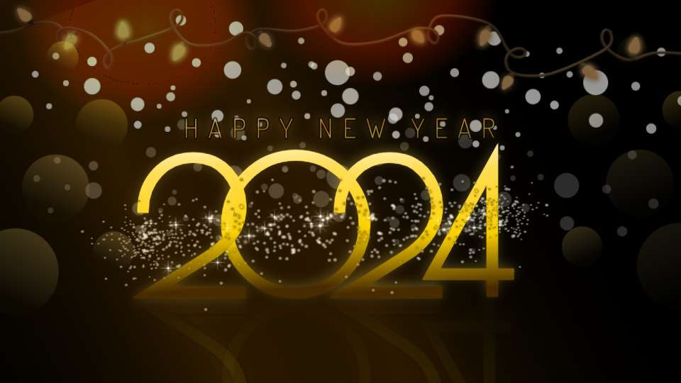 new year glitter swirl video background preview image.