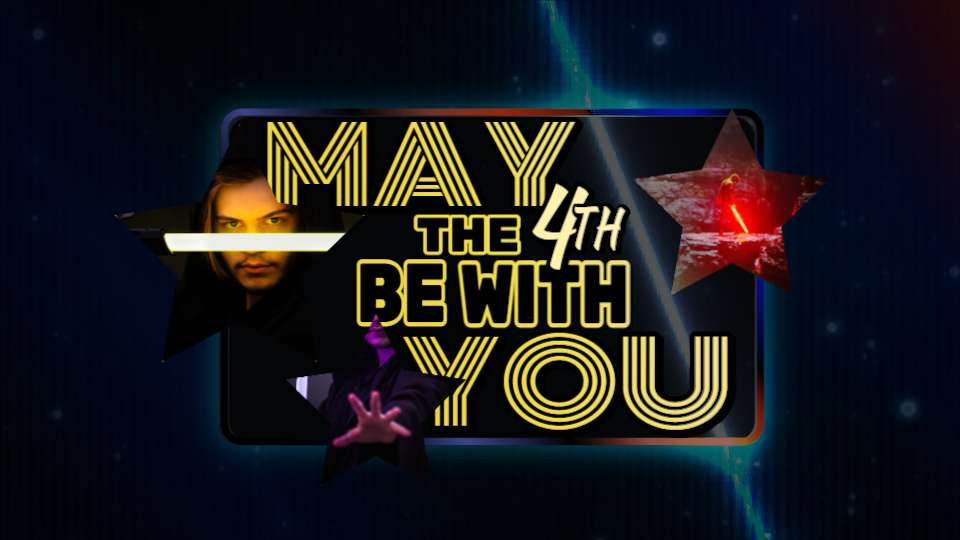 may the fourth be with you stars video background preview image.