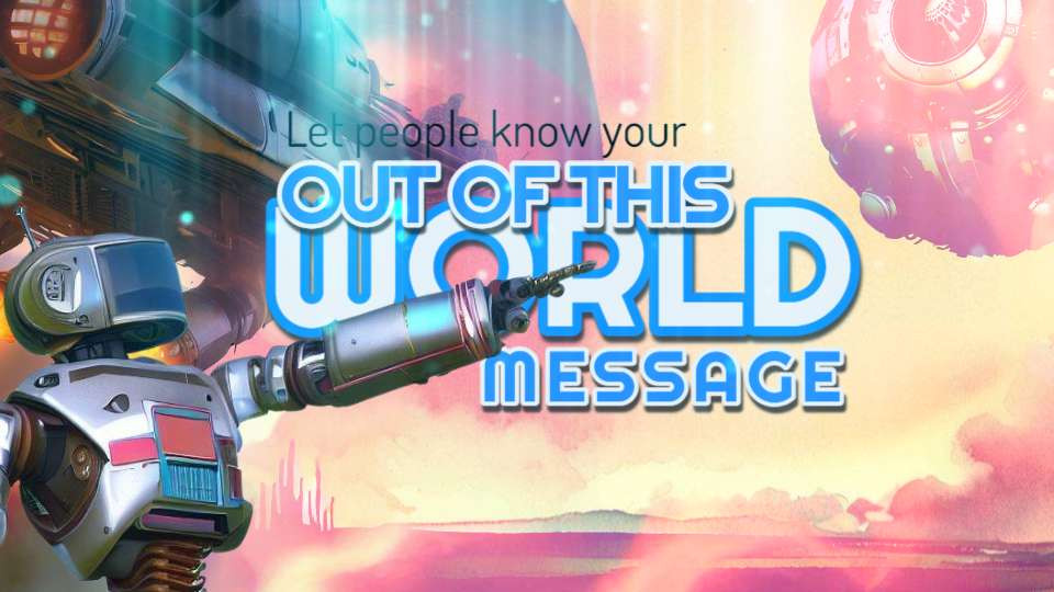 science fiction message video background preview image.