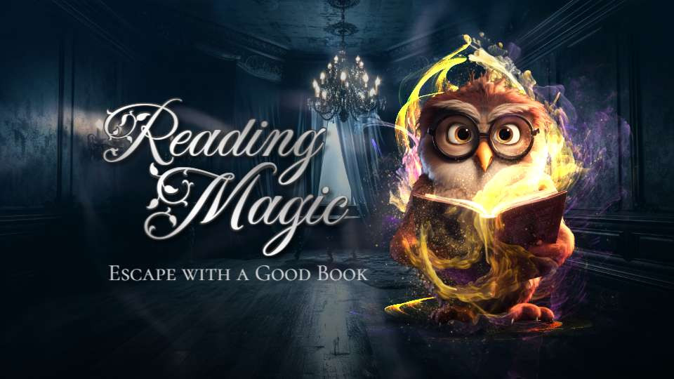 magic reading owl video background preview image.