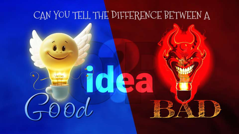 good and bad ideas video background preview image.