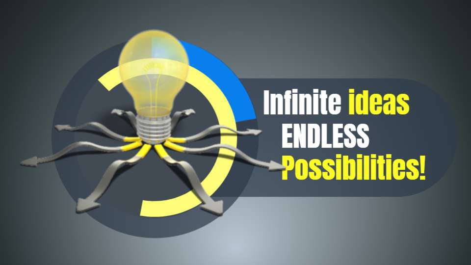 infinite ideas video background preview image.