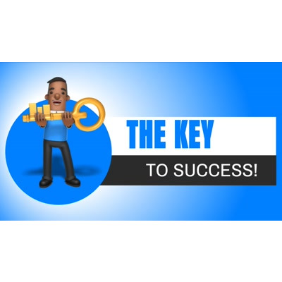 key to success video background preview image.