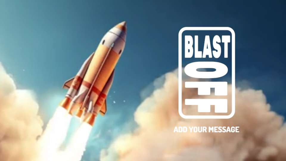 rocket blast video background preview image.