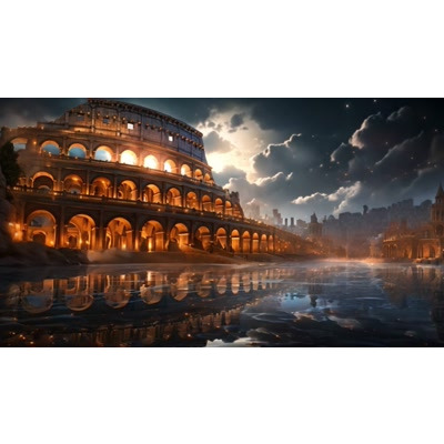 Roman Colosseum video background: An iconic monument to create a captivating visual backdrop for presentations and video projects.