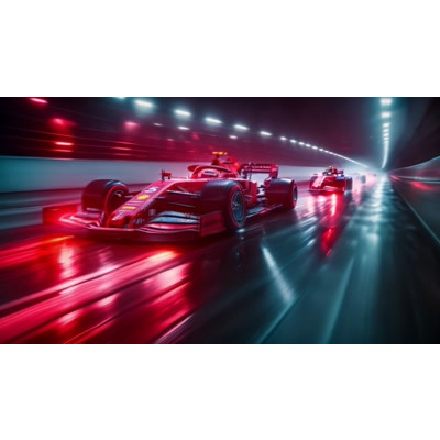 Formula One Race Leader video background—this motion video depicts the essence of high-speed competition and racing prowess.