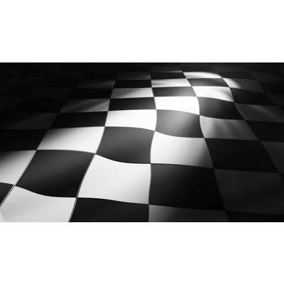 Wavy Checkered Flag Video Background: This motion video depicts the dynamic flow of a checkered flag, adding energy to your digital projects.