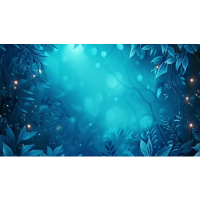 Download this Blue Jungle - Video Background: Depicts an enchanting jungle illuminated by ethereal blue light.