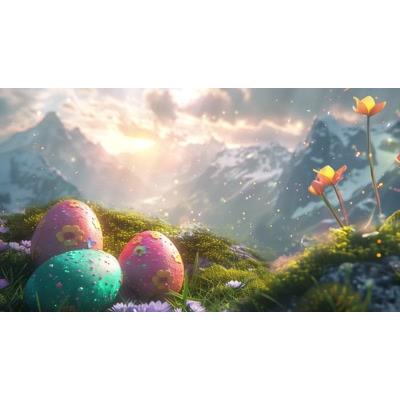 This Easter eggs on high video background - add this video background into your presentation / media design for Easter theme.