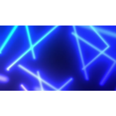 Glowing Blue Lines Abstract Video Background - Seamless loop