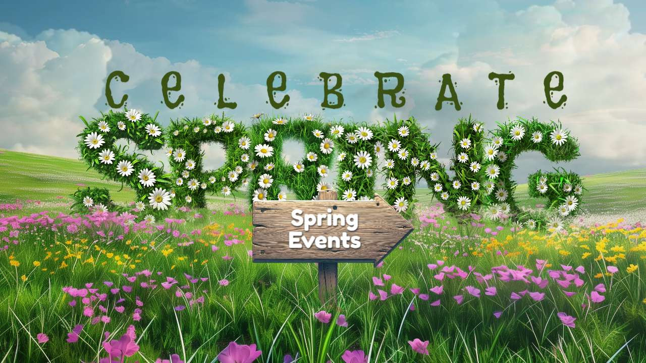 celebrate spring video background preview image.