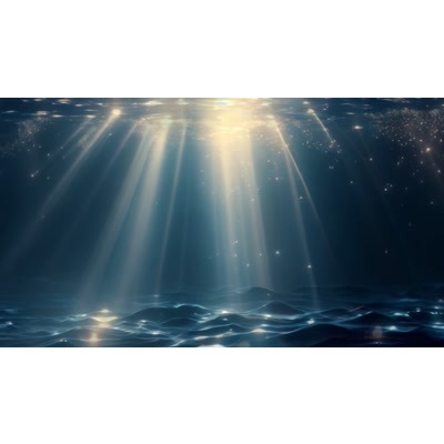 Download this video background showing underwater rays of light.  Use as a backdrop in presentation and media designs.