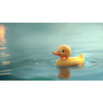 Download this video of a rubber ducky floating in rippling water to symbolize the ability to stay afloat amidst life&#039;s rippling challenges.