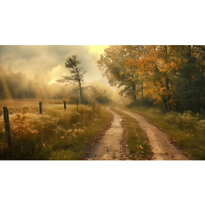 Download this motion video of a county road leading off into distance and add a tranquil background to your PowerPoint slides or media designs.