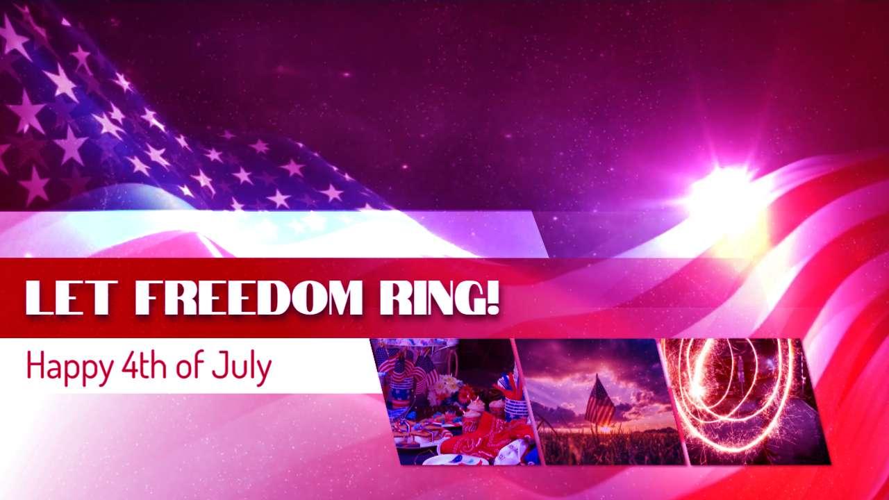 usa abstract flag video background preview image.