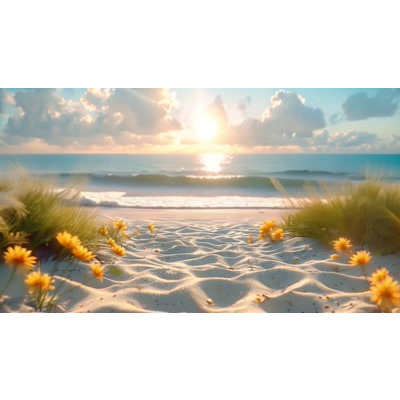 Download this summer beach video background to use as a presentation motion background or in a video media design.