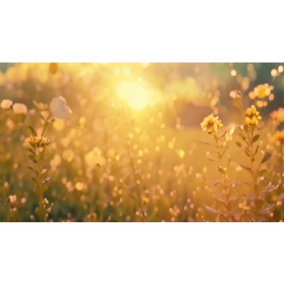 Download this golden meadow video background and add as a background for a presentation or media design to evoke calmness and relaxation.