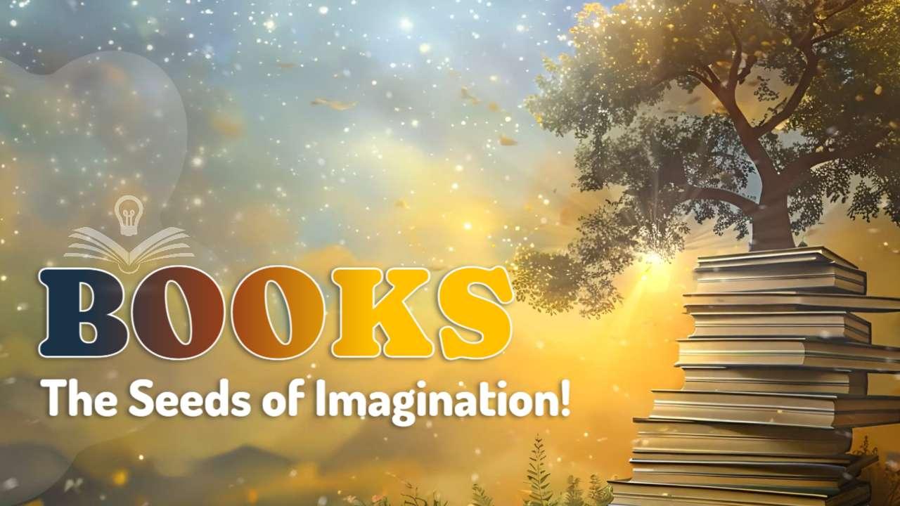 books growing tree  video background preview image.