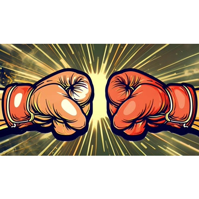 Download this intense video capturing confrontation &amp; competition, with explosive light symbolizing pivotal moments and the clash of powerful ideas.