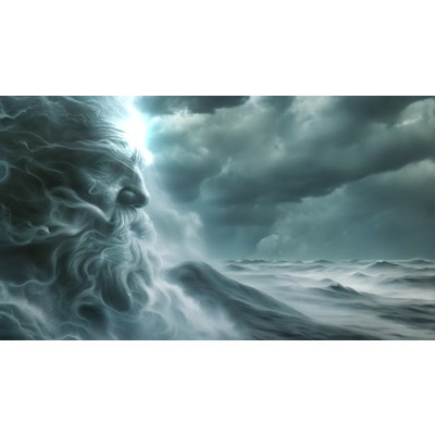 Download this visual metaphor to represent the timeless wisdom and enduring spirit of the sea, symbolizing unity and constant change.