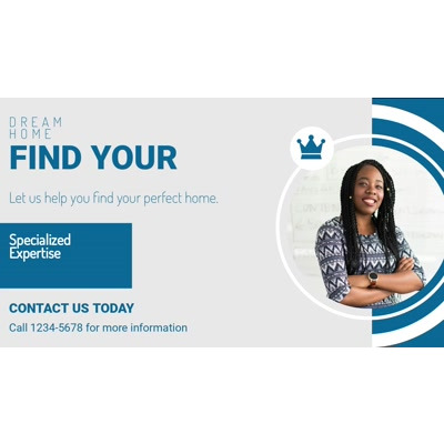 Customize this video template with dynamic animations focusing on a profile picture, symbolizing personalized real estate services and client connection.