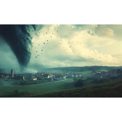 Download this tornado video background to create powerful storm, weather, and emergency preparedness presentations in PowerPoint or Google Slides.