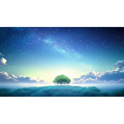 This calming starry night video background creates a serene atmosphere, perfect for relaxation themes.