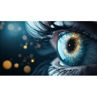 Use this digital eye MP4 background in PowerPoint or Google Slides. Ideal for AI, innovation, and tech-themed presentations.