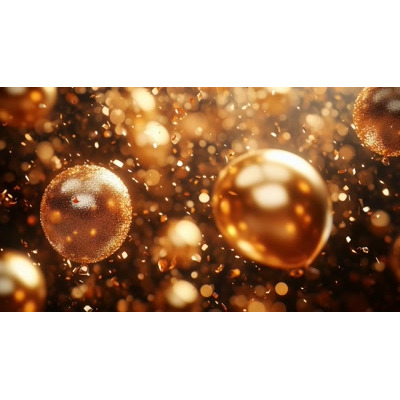 Download this golden confetti MP4 video background to add joy and sparkle to your presentation. Ideal for celebrations and events.