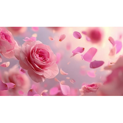 Download this falling pink roses video background to create a romantic atmosphere in your presentations.