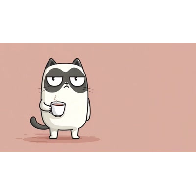 This sarcastic cat video background adds a humorous touch to your presentations, perfect for engaging your audience.