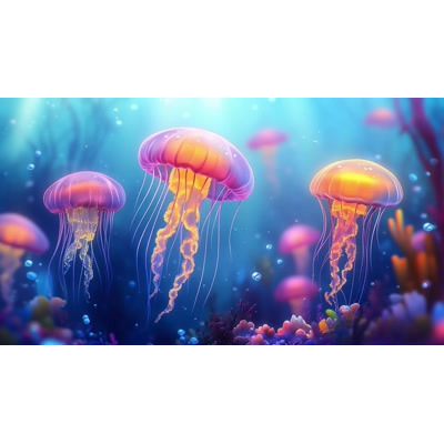 Download this enchanting jellyfish video background to bring the beauty of the ocean to your slides.