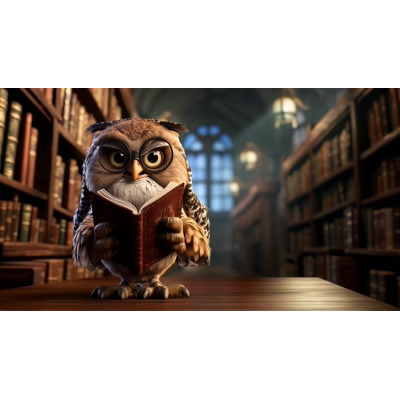 This whimsical owl video background brings a sense of wisdom and learning to your presentations.
