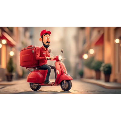 Download this lively delivery scooter video background to energize your urban logistics presentations.