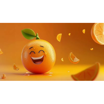 This playful orange video background brings a cheerful vibe to your slides.