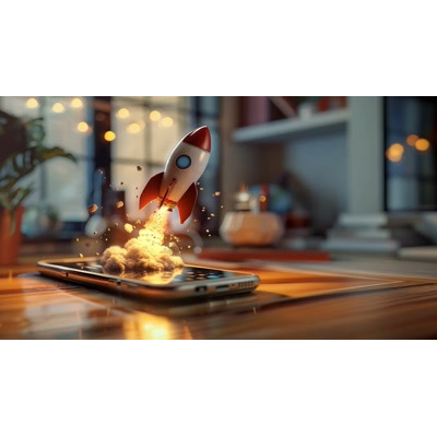 Download this exciting rocket ship video background to launch your tech presentations into the stratosphere.